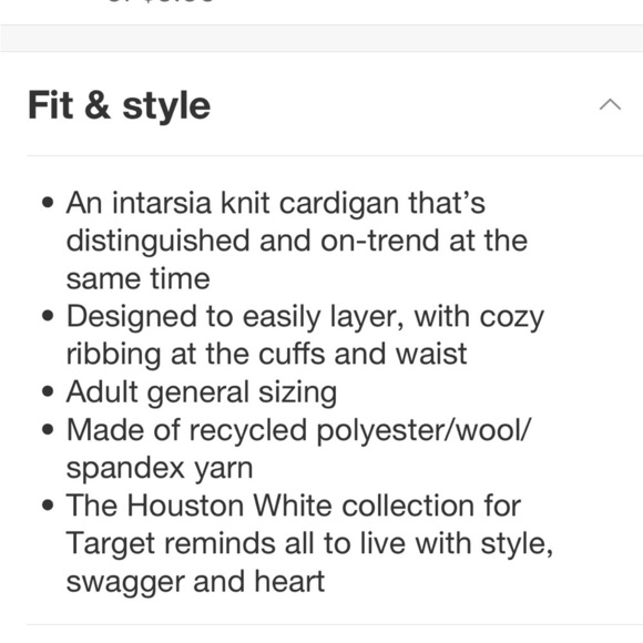 Houston White Adult Cable Cardigan - Navy Blue XXL new - Picture 4 of 6